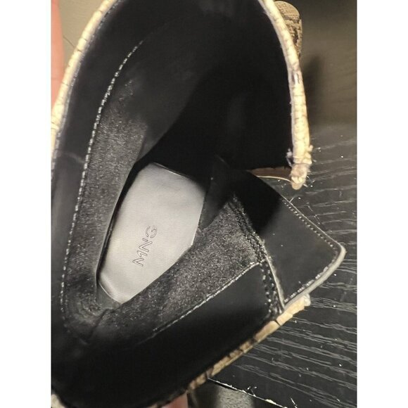 MNG Mango snakeskin print ankle boots women’s EU 41 US size 8 shoes - Picture 6 of 8